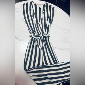 Pin striped jumpsuit size small